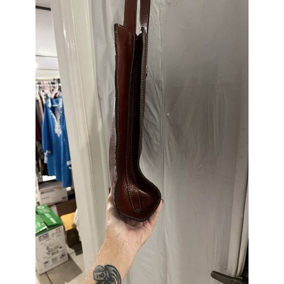 Fossil Brown Leather Vintage Sedona Numbered ZB9010 Shoulder Tote Bag 15x12x3 - Picture 9 of 14